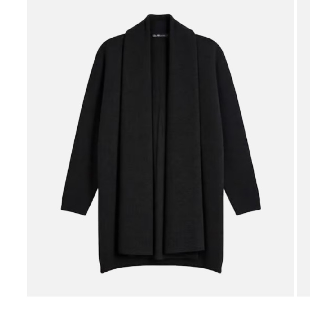Zara Charcoal Open Front Cardigan